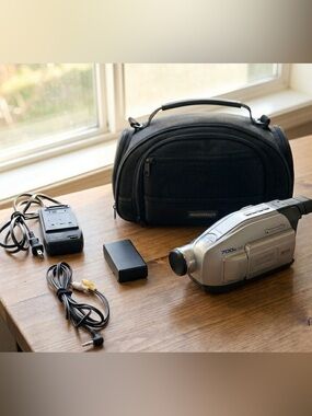Panasonic PV-L353D VHSC Camcorder w/ Bag Charger Y2K Video Camera